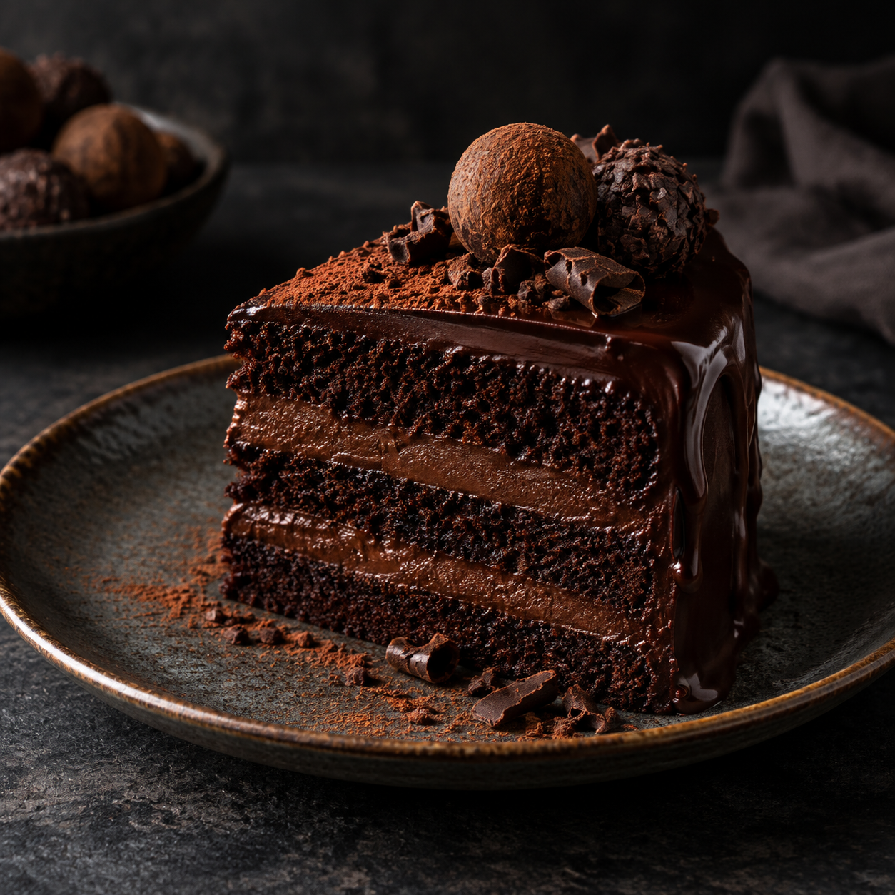 Belgian truffle cake