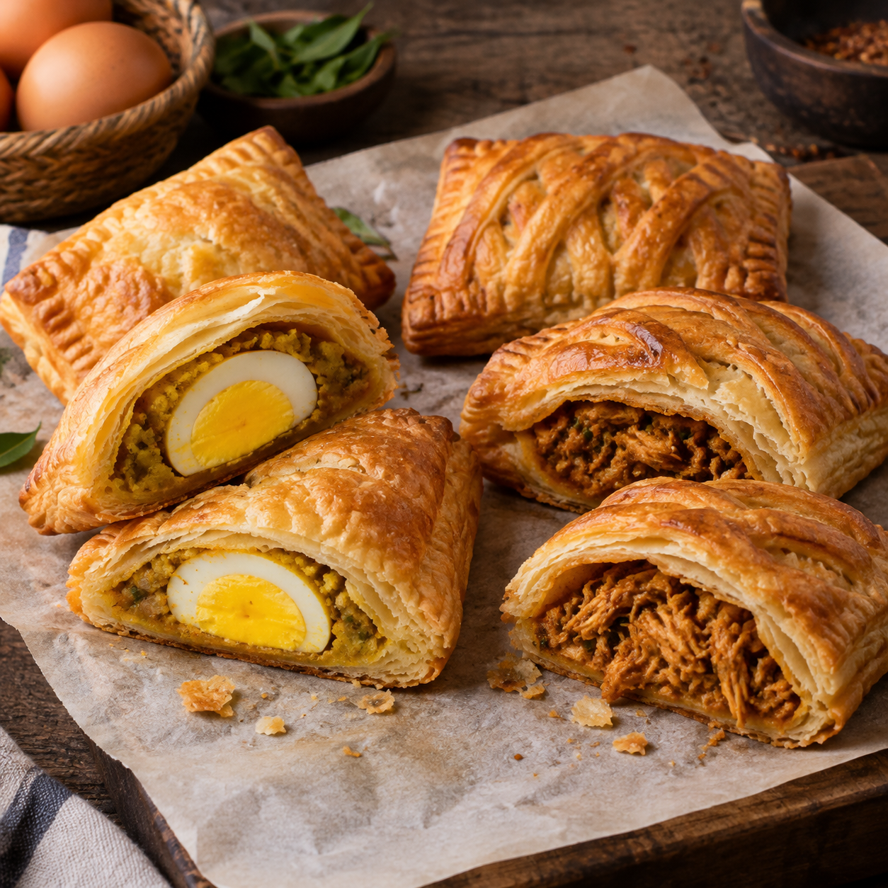 Kerala egg puffs